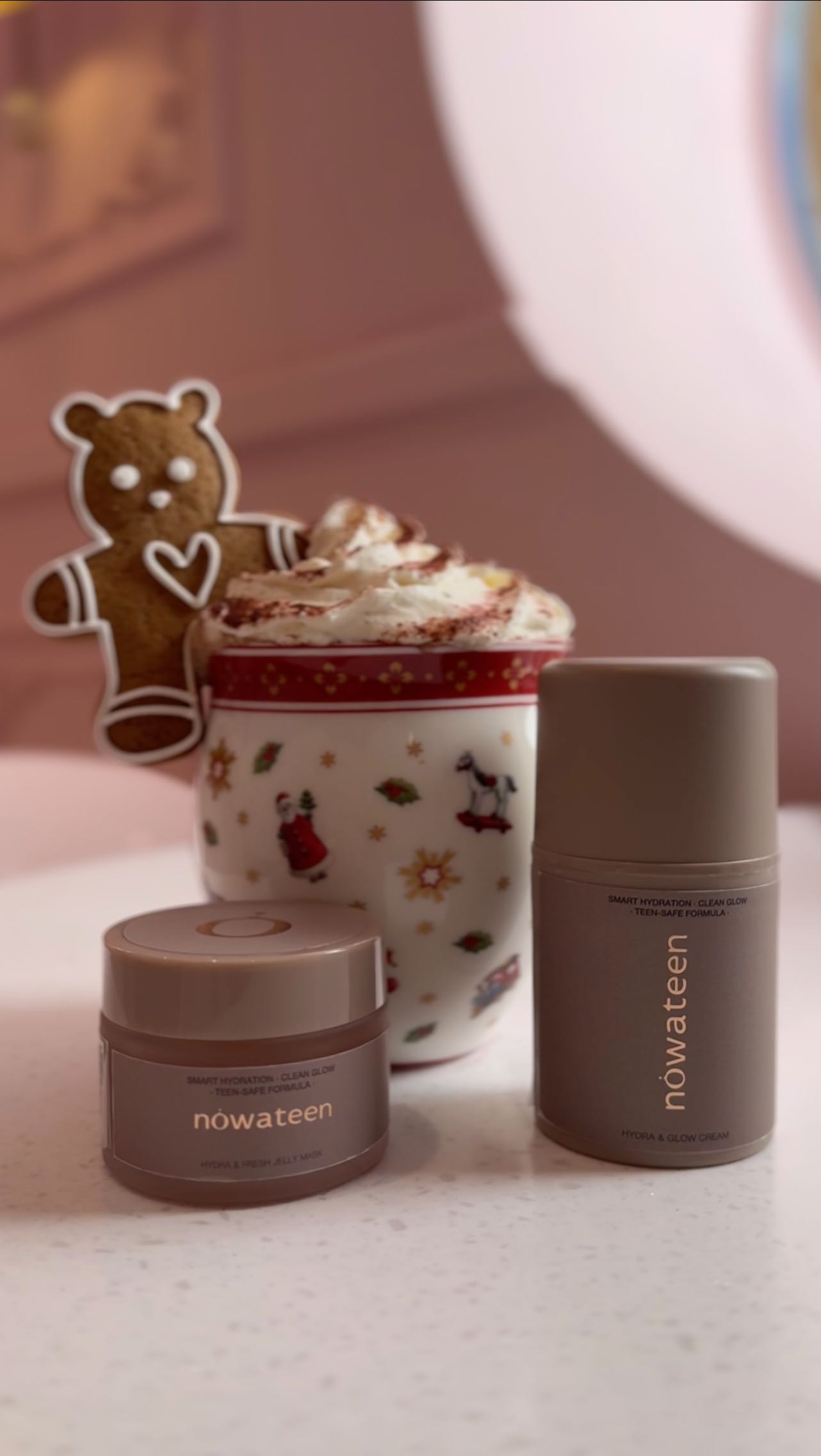 nowateen Hydra Fresh Jelly Mask and Hydra Glow Cream products together